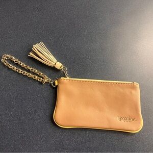 Spartina 449 Tan Wristlet with Tassel